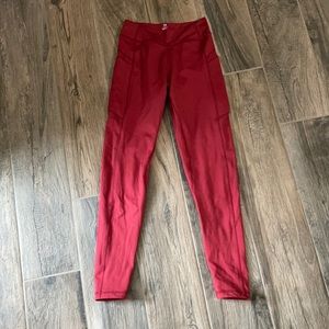 Brick red color 3/4 length crops. Senita brand